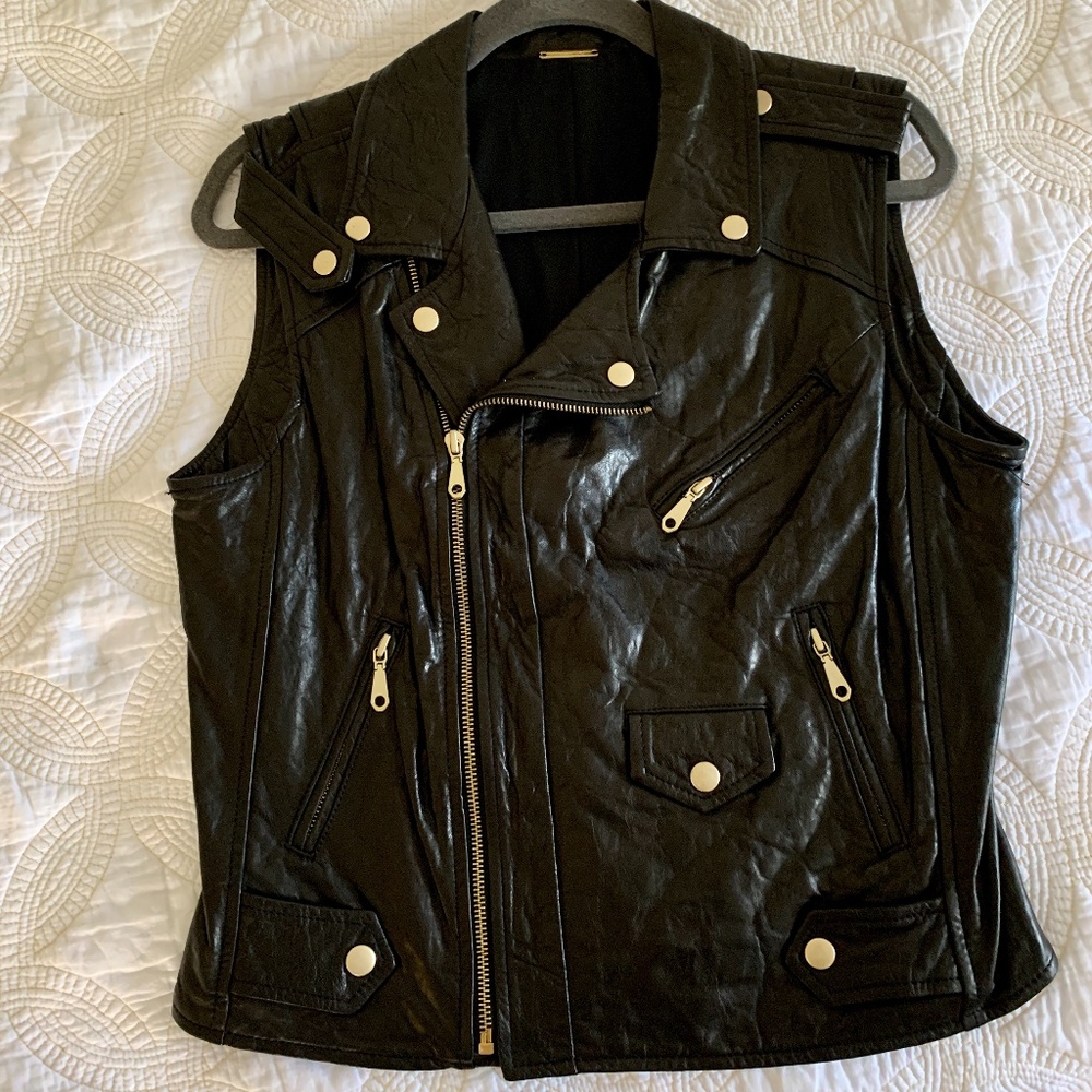 Rebecca Minkoff REAL Leather Vest - M